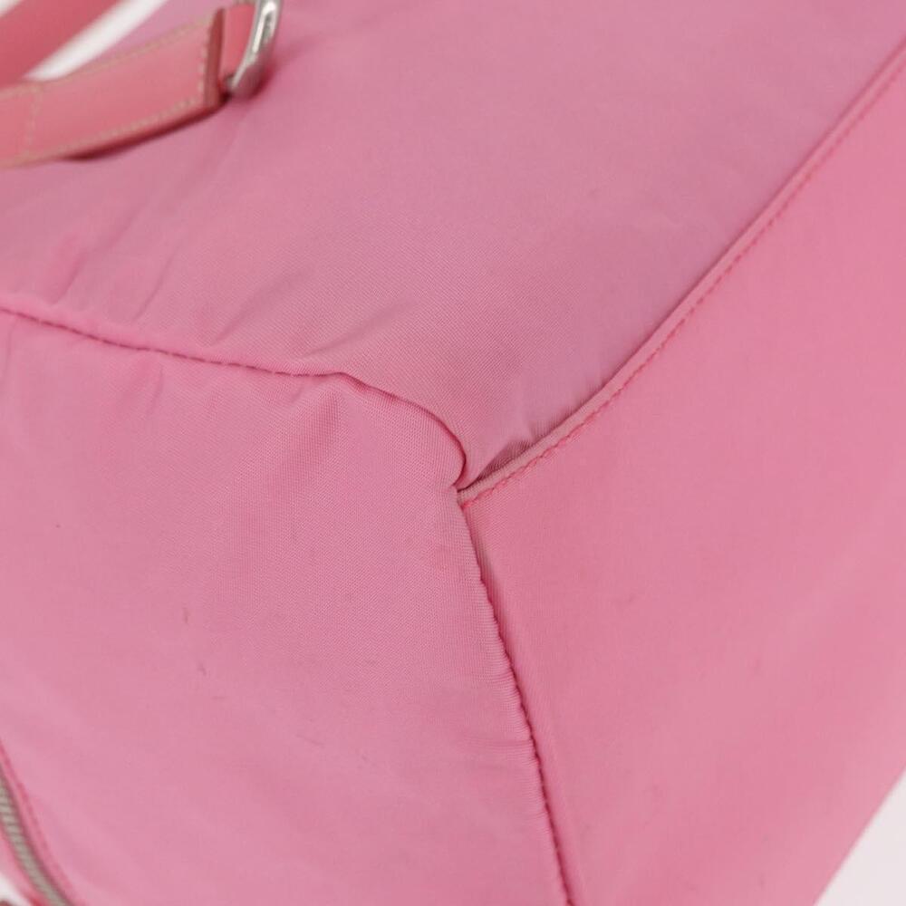 PRADA Hand Bag Nylon Pink Silver Auth 154369 - Picture 15 of 16